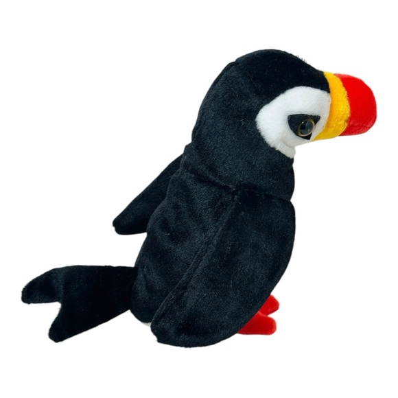 Retired Puffer the Puffin Beanie Baby, PE pellets, hand tag Gen 5 - Picture 9 of 14